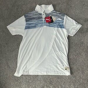 NWT mens puma a an dry fit polo